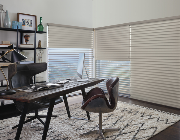 All Silhouette shadings feature soft fabric vanes suspended between two sheers that you can tilt to achieve your desired privacy, as well as UV protection for your floors and furnishings.